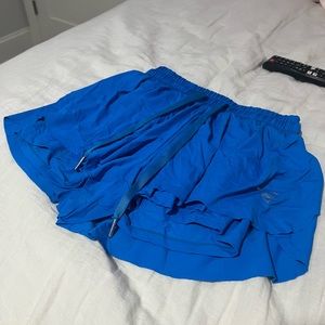 Blue running sports shorts